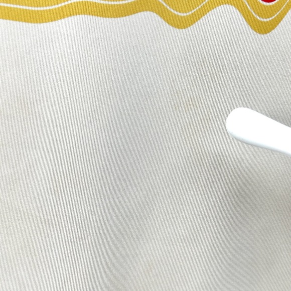 Patagonia Kids Capilene Silkweight Long Sleeve Shirt Medium 10 Cream Navy Retro - Picture 5 of 6